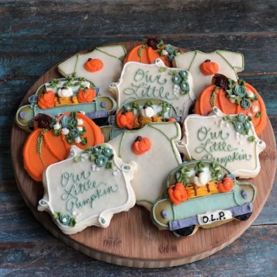 Our little Pumpkin Cookie Set $71/dozen